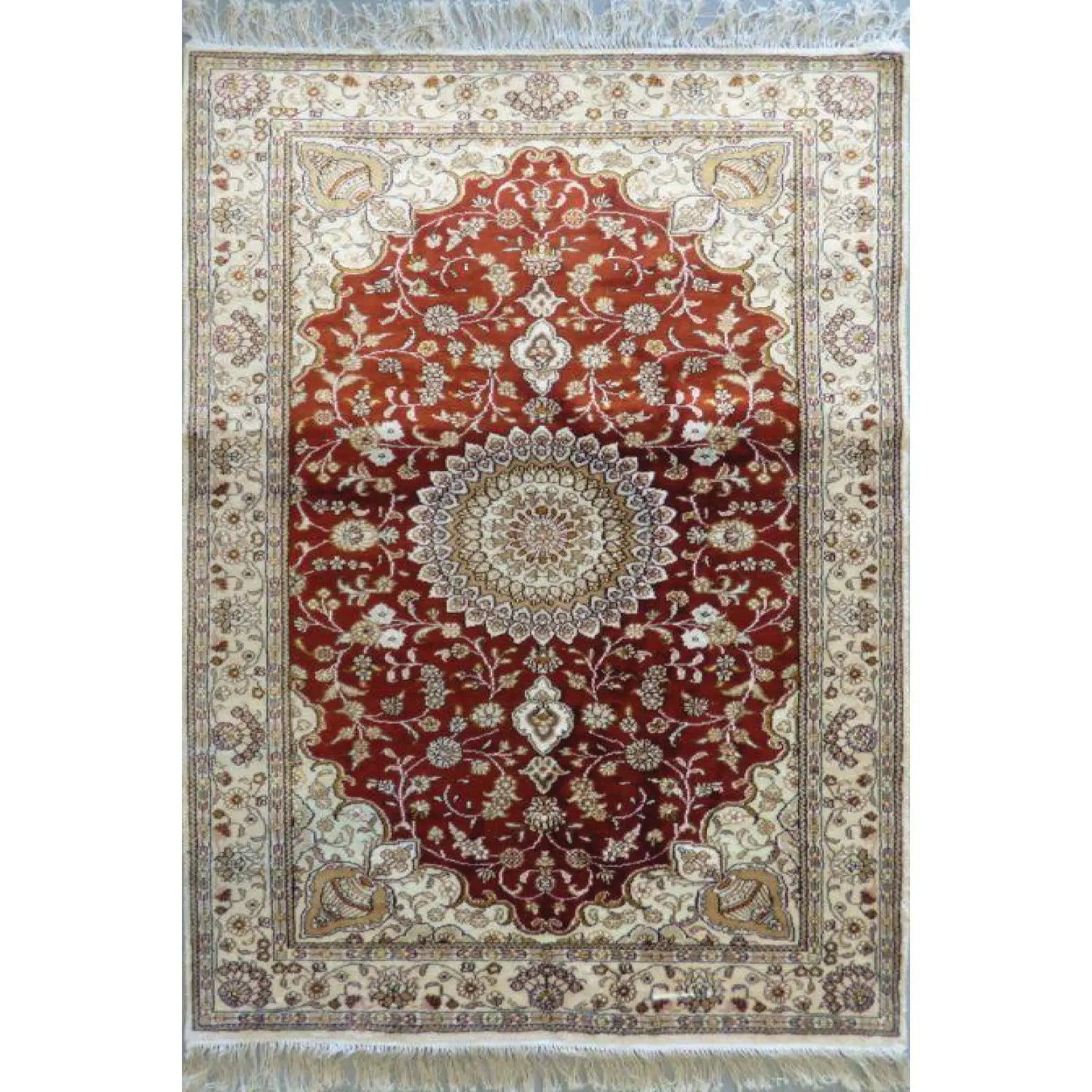One Of The Kind Hand Made Turkish Silk design rugs size 5' x 3' Abc-Silk-TK004 ABC Rugs Kilims